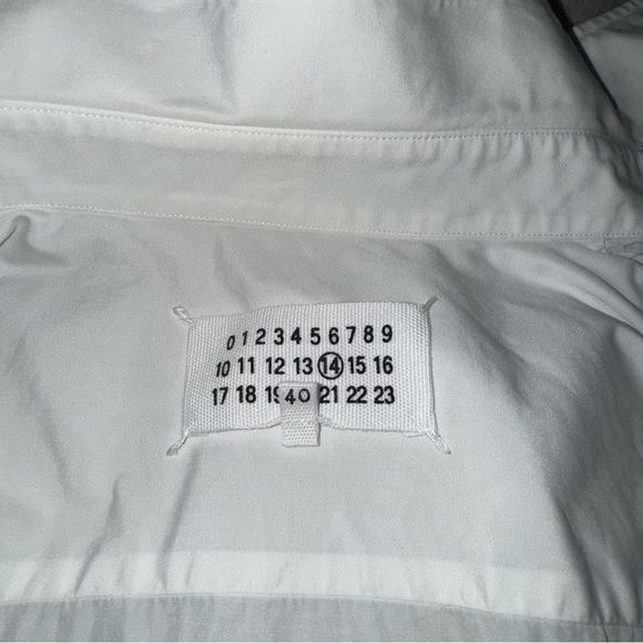 Maison Martin Margiela White Men Dress Button Down Shirt - Picture 10 of 16